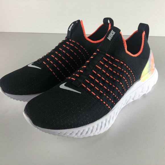 Nike React Phantom Run Flyknit 2 Women's Black Mango DD9668-001 Tie Dye - Picture 10 of 10